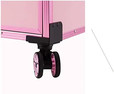 Quanjj šminka za prtljag za prtljagu kozmetika Kutija za odlaganje kozmetika Pink Retro Professional