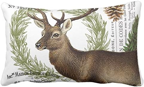 UOPOO jeleni rogovi | Jastuk za bacanje jastuka 12 x 18 inča meka pamučna platna kućni ukrasni