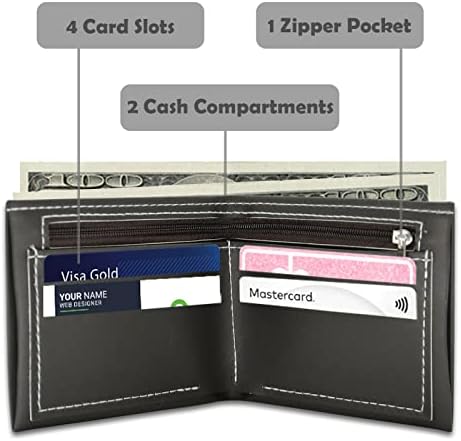 NELHODBI dečiji Novčanici za dečake koža Kawaii crtani Anime kreditna lična karta Cash Holder Man Zipper kožni novčanici sa džepom novčića tanke tanke dvoslojne torbice za male novčiće za tinejdžere