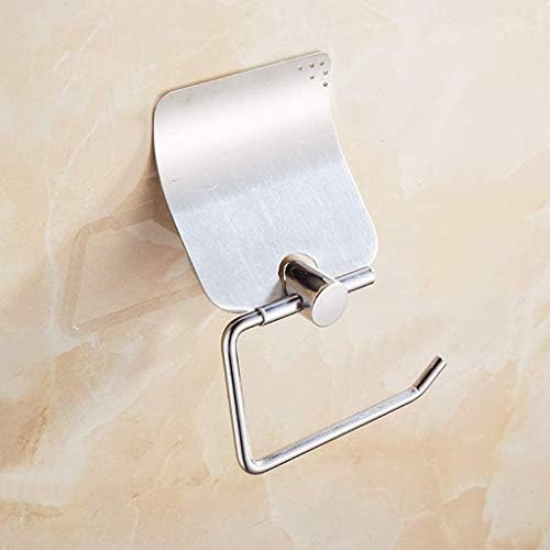 GENIGW držač toaletnog papira zidna polica za kupatilo toalet Hotel, aluminijumski držač zid sa poklopcem metalni poklopac