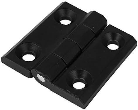 X-dree 40mm x 40mm x 8,7 mm 2 listove metalna vrata ležaja cijev crna crna (40 mm x 40 mm x 8,7 mm 2 hojas