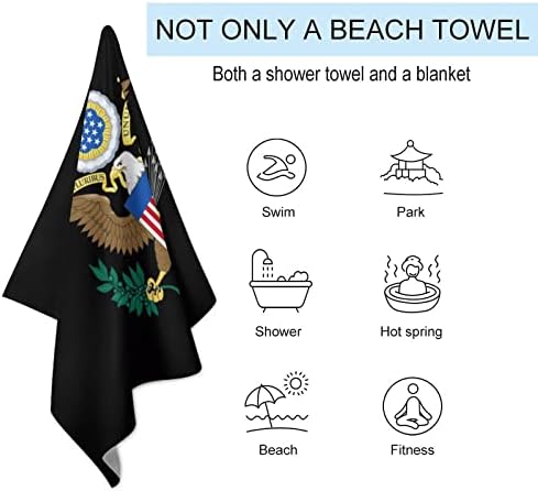 Oružje o kaputima na plažima Sjedinjenih Država za putovanja Brzi suhi ručnik za plivače Pješčane ručnike za plažu za žene muškarci