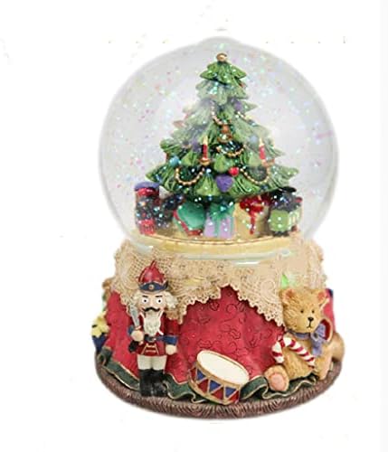 MXiaoxia Christmas Dream Crystal Ball Music Box Rotiranje malog vlaka Octave Box Girgin Božićni rođendan Poklon