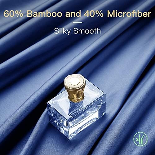 Shilucheng hlađenje prozračnih bambusovih listova set - Queen Veličina, 1800 Broj navoja Super svilenkasta