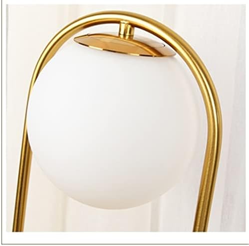 Liruxun Gold Crno LED staklena kugla za stolni stol lampica lampica svjetlosvjeta za studijsko uređenje spavaće sobe