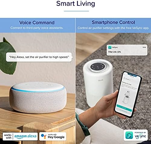 LeVoit Pročistači zraka za dom, Smart WiFi Alexa Kontrola i pročišćivač zraka za kućne alergije
