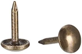 Uxcell presvlake za nokte 6mm dia 8mm visina retro okruglog palca Push pinovi brončani ton za namještaj kauč na razvlačenje, 200 kom