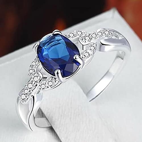 Prstenovi za žene 2023 rođendanski pokloni Poklon Veliki prsten dijamantski veliki dragulj prsten zvona prstena