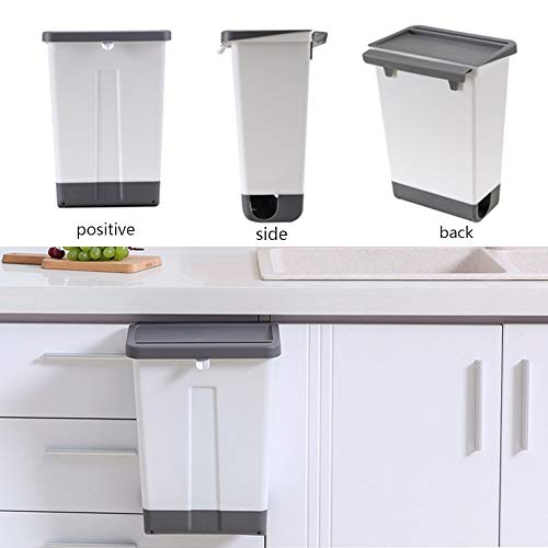 Lodly Trash limenka, kuhinjski smeće može plastični zidni kantu za kantu za kantu za smeće sredstvo za smeće