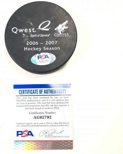 Corey Crawford potpisao hokejaški Pak PSA / DNK Chicago Blackhawks sa autogramom-autogramom NHL Paks