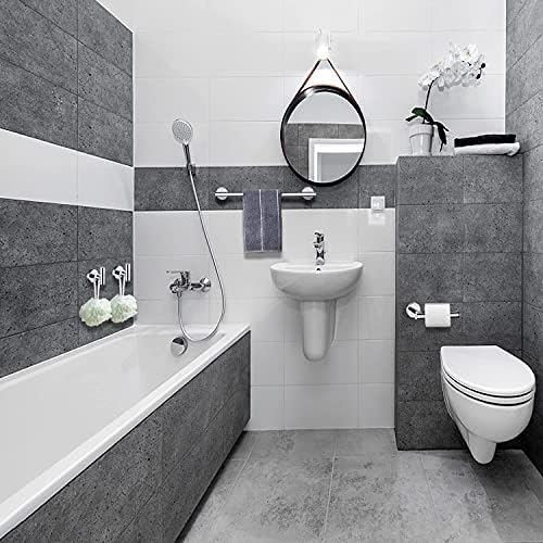 Polirani Hromirani komplet okova za kupatilo 4 komada SUS304 okrugli zidni Set od nerđajućeg čelika uključujući šipku za peškire, držač toaletnog papira, kuke za peškire, komplet pribora za kupatilo