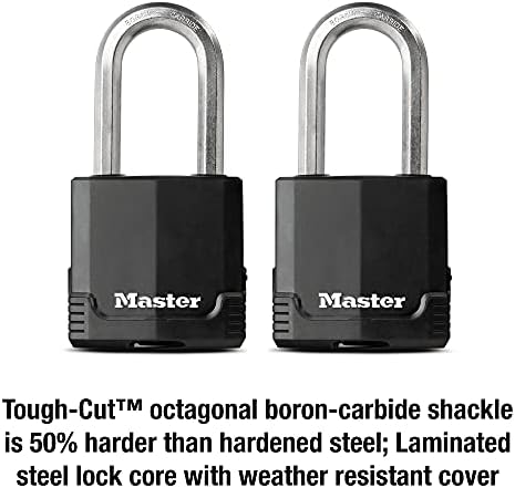 Master Lock M515XTLH MAGNUM HAVY DEAD CADLOCK sa ključem, 2 pakovanje na tasteru-podjednako