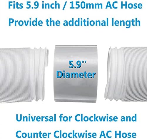 Prijenosni ac spojnica 5,9 inča AC Extension za prenosiv klima uređaj COMUPER CUSOUSH COSE