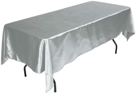 Niayou Stolcloth Rektularni satenski posteljina od poliestera otporna na stol od poliestera za vjenčanje Buffet & party mantel saten