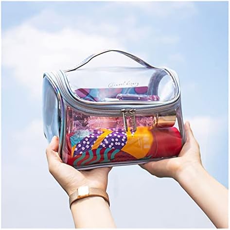 GKMJKI Kozmetičke torbe za žene prozirne velike šminke torbe putni zatvarač šminka kozmetička kozmetika toaletna