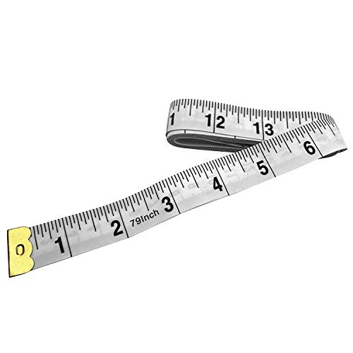 Kneendarkyear 60-inča 1,5 / 2,0 metra mekana mjerna traka za mjerenje, džep, tijelo za šivanje pločice