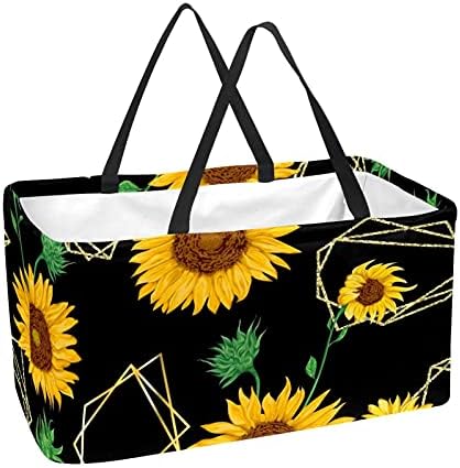 Lorvies torbe za višekratnu upotrebu cvjetni Tropski Cvjetajući kaktus sukulenti ananas sklopiva velika torba za kupovinu