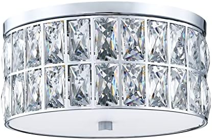 Vodeća rasvjeta 3 svjetlo 12 inča K9 Crystal Chrome Finish Semi Flush Mount Stropna svjetlost,