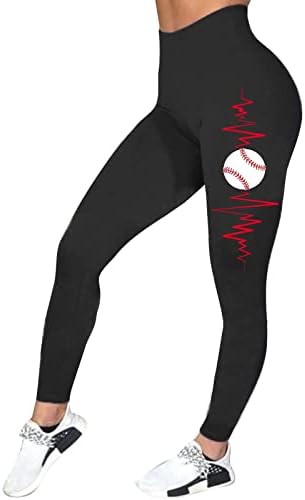 Miashui Womens Biker kratki ženki Casual Comfort Baseball Prints Hows Workout pantalone hlače