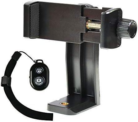 Riqiorod glava držača Stativa za telefon 1/4 vijčani Adapter + Bluetooth daljinska Kamera, rotirajući nosač Digtalne kamere,Monopod sa selfi objektivom, kompatibilna kamkorder iPhone X/XR / Xs Ma