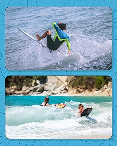 maamgic Boys ' UPF 50+ Dugi rukav osip za djecu UV zaštitu od sunca plivačke košulje za malu djecu Atletski kupaći kostimi Surf vrhovi brzo sušenje