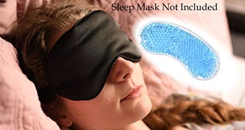 2 pakovanje zagrijavanje ili hlađenje silikonskog gel umetci za zelenilo za maske za spavanje