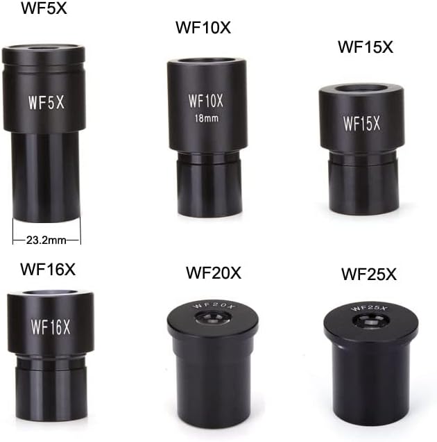 Oprema za mikroskop Wf5x WF10X WF15X WF16X WF20X WF25X širokougaona sočiva, okular za biološki mikroskop,