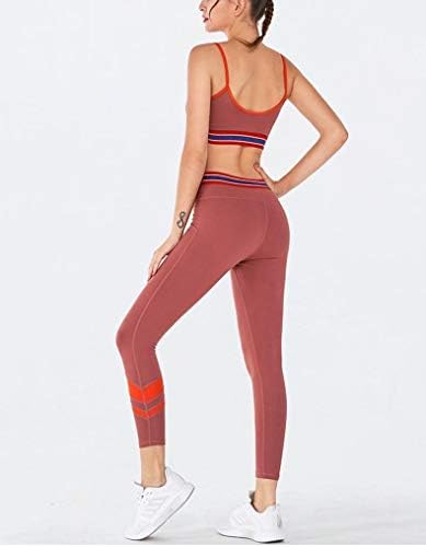 UxZDX Cujux Striped grudnjaka set sa jastukom za teretanu Wear Women Yoga odjeća Fitness odijelo Ženska