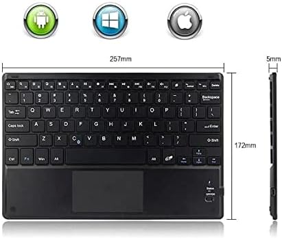 BoxWave tastatura kompatibilna sa Wacom Cintiq Pro 24 touch-SlimKeys Bluetooth tastaturom sa Trackpadom, prenosivom tastaturom sa Trackpad-om-Jet Black