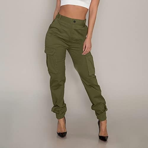 lcepcy ženske Jogger pantalone visokog struka Casual džep sa preklopom pune pantalone za teret na otvorenom Y2k pantalone za uličnu odjeću