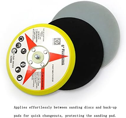 Brusni brusni papir spužvasta četka 1 kom 6 inča 150 mm zaštitni disk interfejs Pad Crni električni alat za poliranje i čišćenje pribor za brušenje kukasti prsten