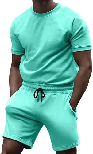 Ymosrh muške kratke hlače i kratke hlače postavljaju sportsku odjeću za trenerke od 2 komada ljetne