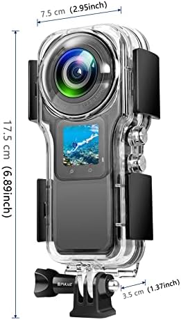 Puluz 40M vodootporan kućište za insta360 jedan RS 1-inčni 360 izdanje prozirne akcijske kamere podvodno ronjenje