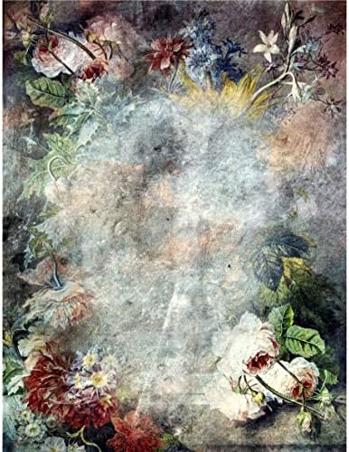 Vintage Tema Mulberry Rice Paper, 8 x 10,5 inča - 6 x različitih tiskanih malberry papirnih slika 30gsm vidljiva vlakna za decoupage obrt Mješani medijski kolaž Art