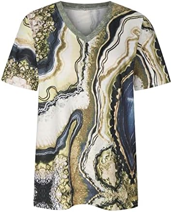 Bluza Tee za tinejdžerke Ljeto Jesen kratki rukav Odjeća V izrez pamuk grafički Brunch Srednjovjekovni