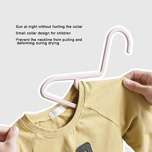 Fan ye 10pcs Dječji vješalice Plastični dizajn bez klizanja Višenantajska suknja Majica za sušenje nosač