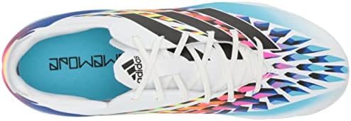 Adidas Gamemode Firm Forroud Fudbal cipela, bijela / crna / solarna žuta, 2 američka unisex malo dijete