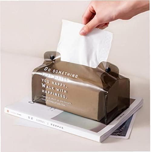 UIEHBCV Clear Tissue Box PVC stoni Držač papira pravougaonik dispenzer tkiva kutija za čuvanje salveta
