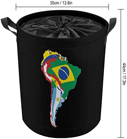 Korpa za pranje veša sa kopčom za zatvaranje veša sa zastavom Južne Amerike torbe za odlaganje