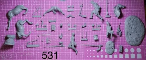 1/32 komplet modela drevne konjičke borbene smole Nesastavljeni i neobojeni dijelovi smole //wg5x-1