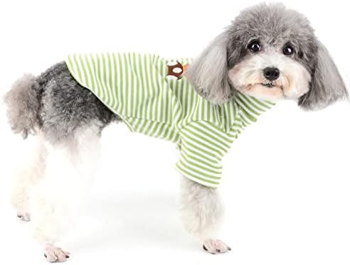 Ranphy Striped kućna odjeća Mala košulja za pse Puppneck džemper Doggie Pulover Outfit Topli tee