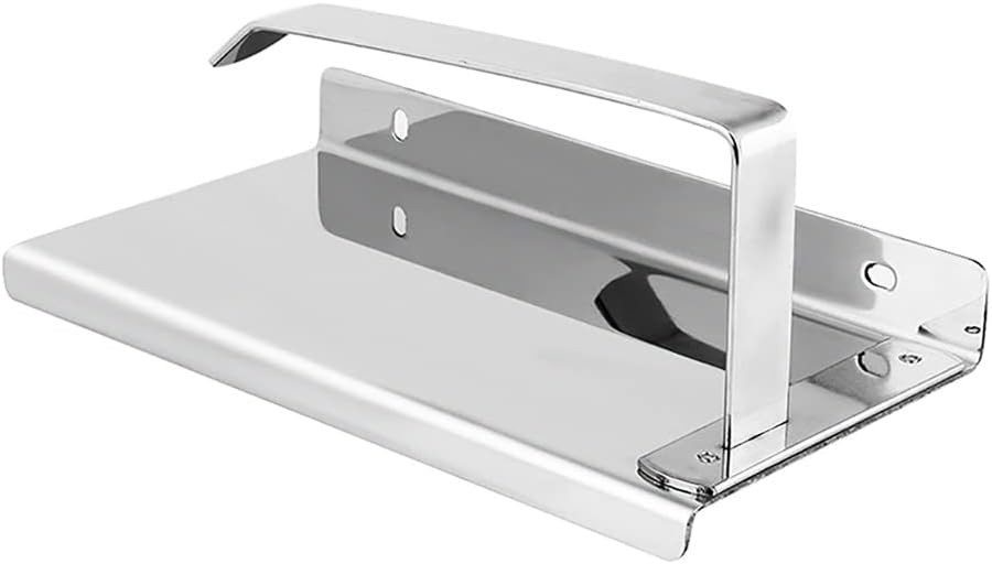 SLSFJLKJ zidni držač toaletnog papira od nerđajućeg čelika držač maramice za kupatilo sa mobilnom policom