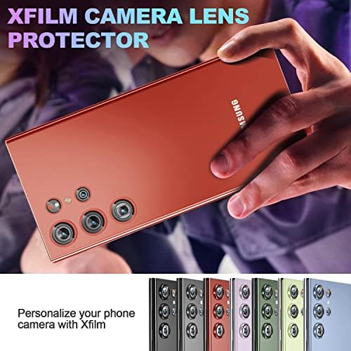 XFILM zaštitni objektiv kamere za Samsung Galaxy S23 Ultra, legure pojedinačne zaštitnike sočiva sa poravnanjem Fram, otporan na ogrebotine i zaštitni poklopac zaslona za hlađenje, zaštitni poklopac zaslona za hlađenje, kućište