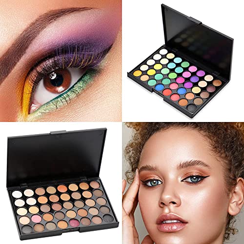 Swaymax Eyeshadow Palette palete za šminkanje u 40 boja mat sjenilo vodootporni mikser za šminkanje Palette Make-up za žene Beauty