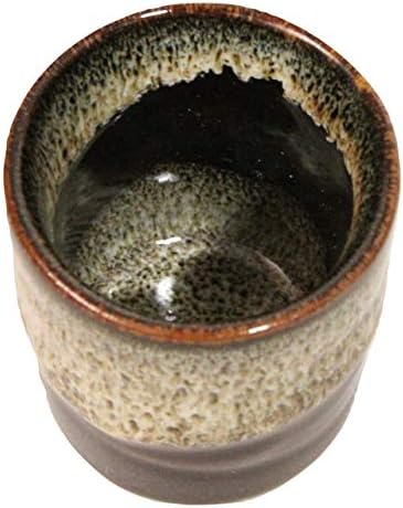 Japanski čajni čajevi Yunomi set od 2, promjer 2,6 inča x Visina 3,3 inča, 5,6 fl oz, za metak vruće zeleni čaj, mino opremljena u Japanu
