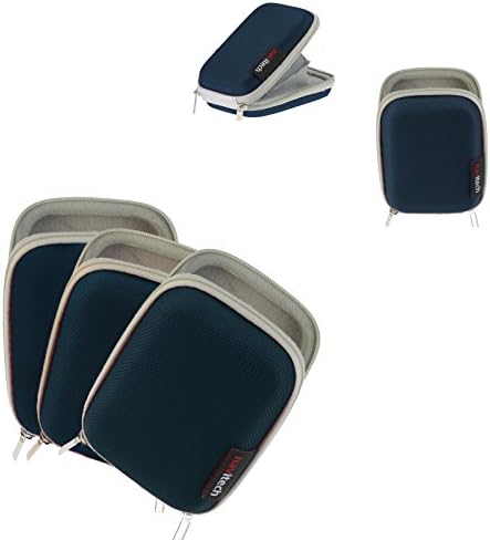 Navitech plava tvrda zaštitna futrola za slušalice kompatibilna sa sportskim slušalicama Moki 90