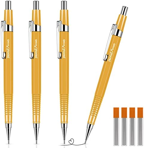 Outus 4 pakovanja mehanička olovka Automatski set olovaka za crtanje Metalne olovke za crtanje i 4 uvlačive