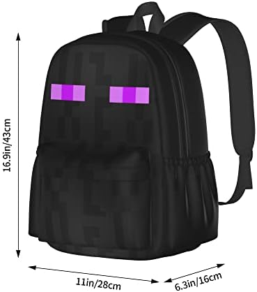 Zoseny Dečiji ruksak za dečake devojke, školski anime backpack laptop, crni putni ruksak za muške.