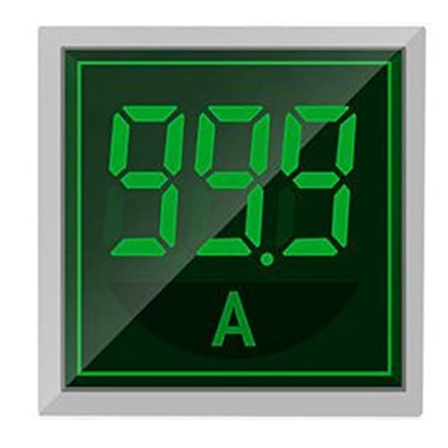 Szliyands Digital Digital Indikator struje, 22 mm Square HEWER LED tester TESTER 0 ~ 100A AMMETER monitor