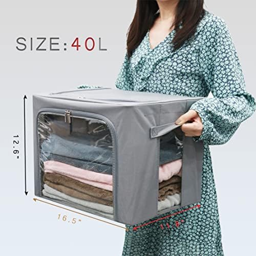 Kutija za odgajanja za odjeću za odjeću, čelični okvir za odlaganje kante za posteljinu pokrivača